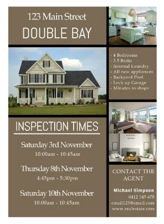 Real estate flyer